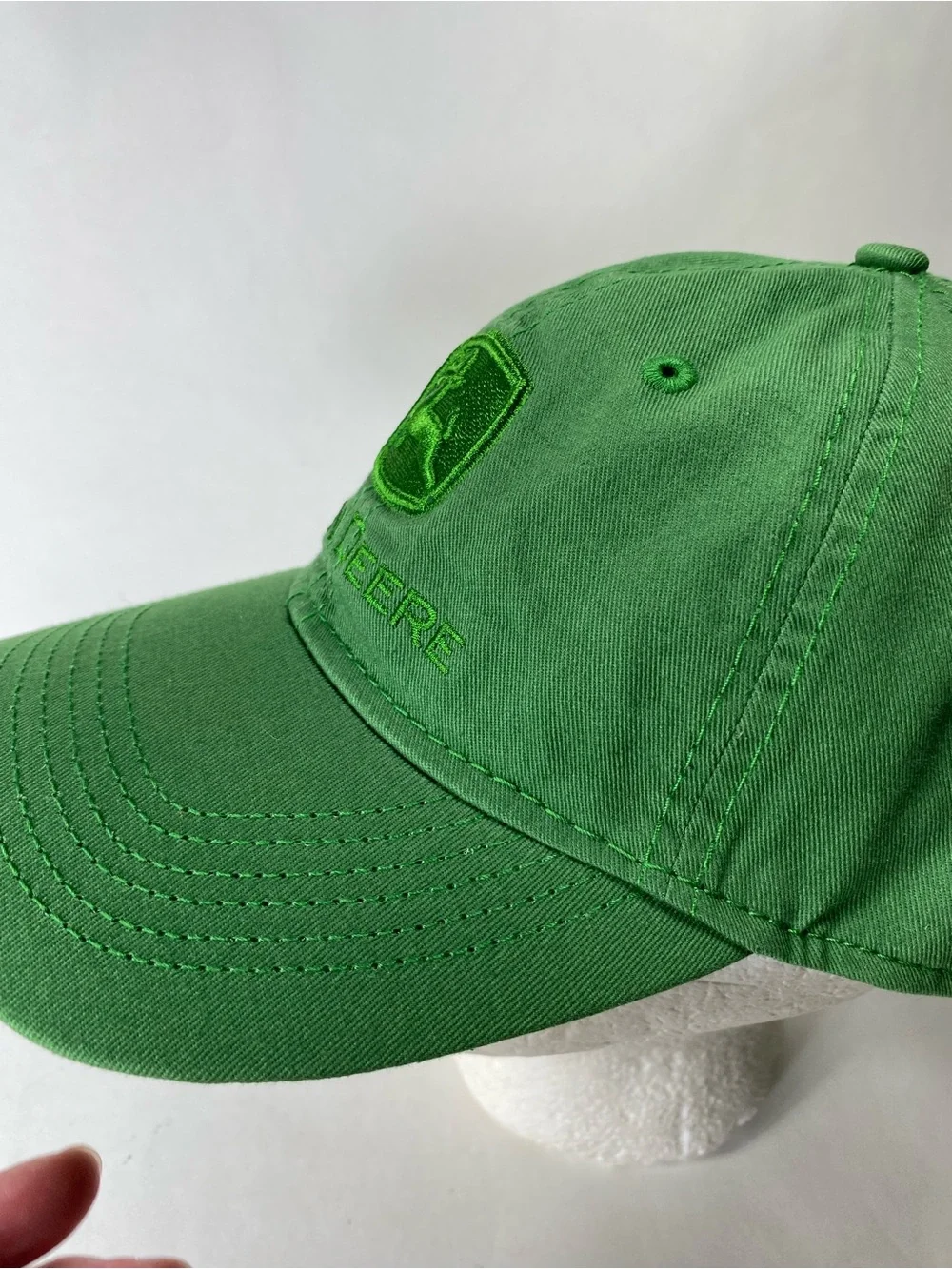 John Deere Green Baseball Style Embroidered Logo Cotton Hat - Unisex